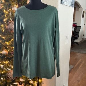 Eddie Bauer Forest Green Long Sleeve Tee